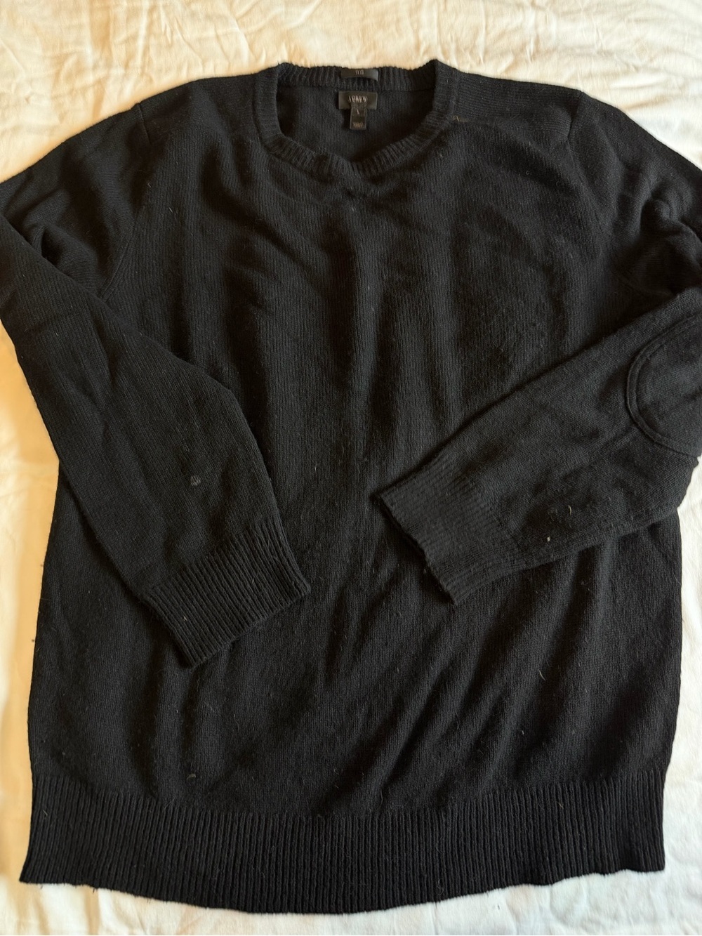 J. Crew Men's Black Crewneck Sweater - Picture 2 of 3